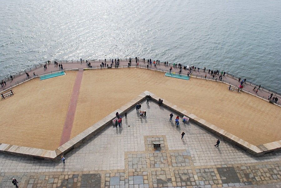 Vue depuis la couronne de la statue de la Liberté