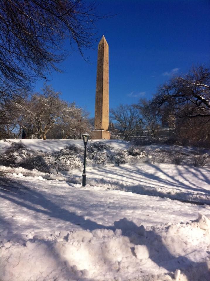 Hiver neige Central Park New York