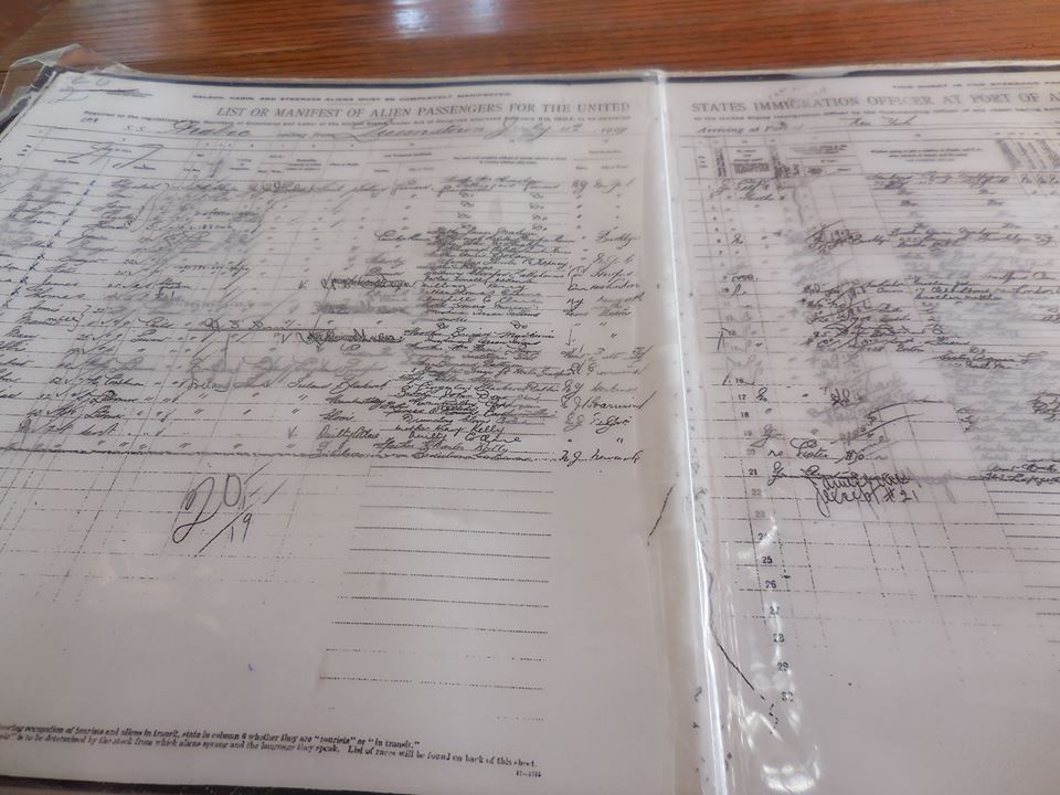 Liste d'étrangers ayant débarqué sur Ellis Island