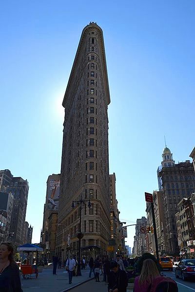 Le Flatiron building à contre-jour