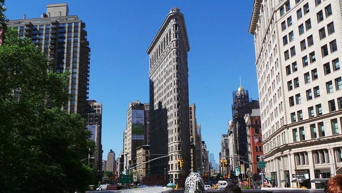Flatiron building Le Flatiron building de haut en bas