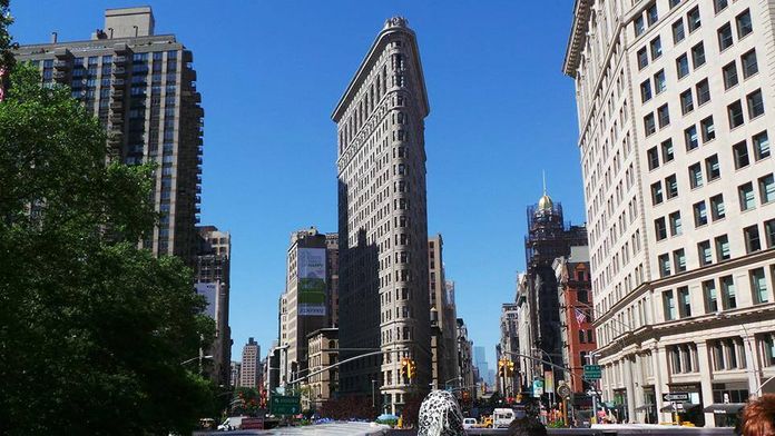 Le Flatiron building de haut en bas