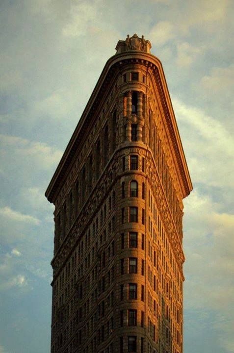 Soleil couchant sur le Flatiron building