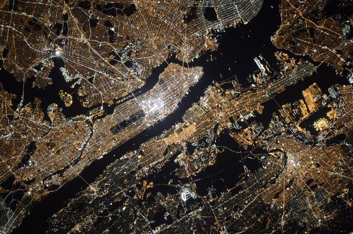 New York vu de l'espace New York vu de l'espace