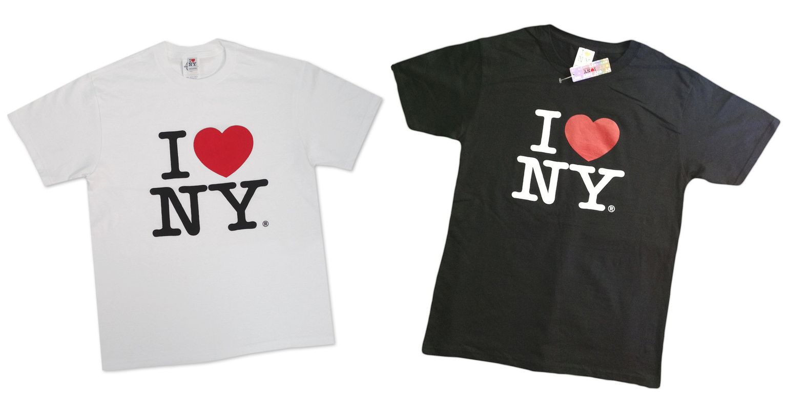 T-shirt I Love NY Souvenir - Couleurs Noir Et Blanc, Coupe Régulière, Mélange Coton, Unisexe Adulte