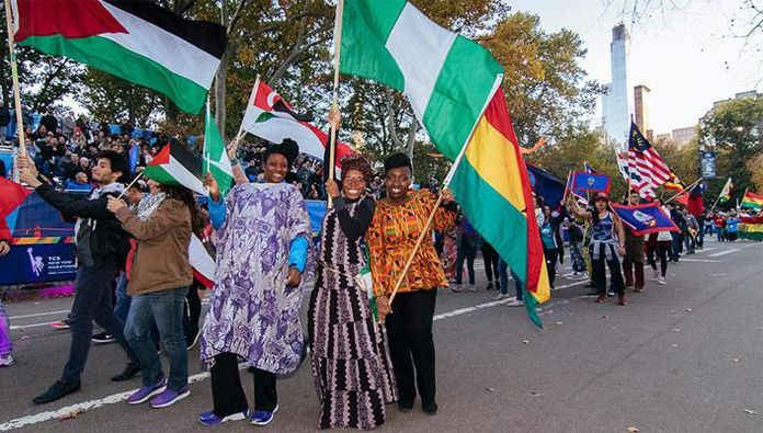 La parade des Nations marathons de New York