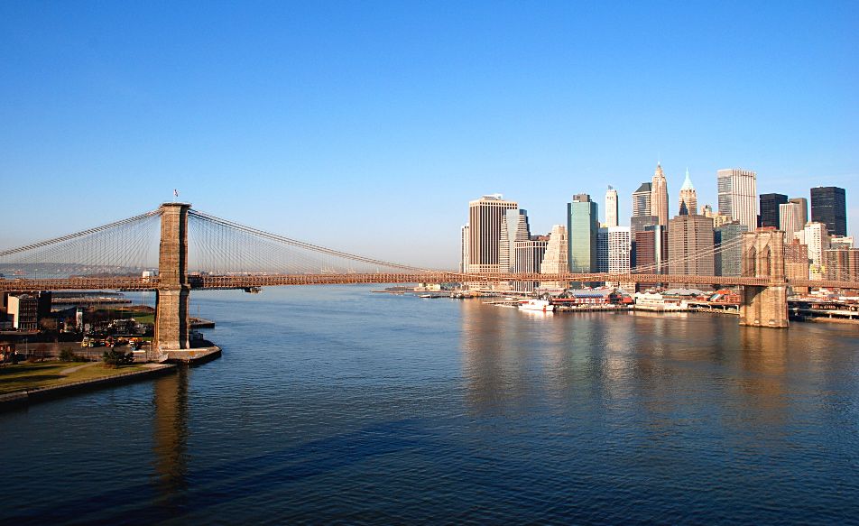 Vue sur New York depuis le Manhattan Bridge