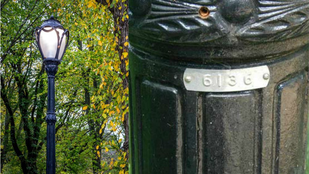 lampadaire de Central Park