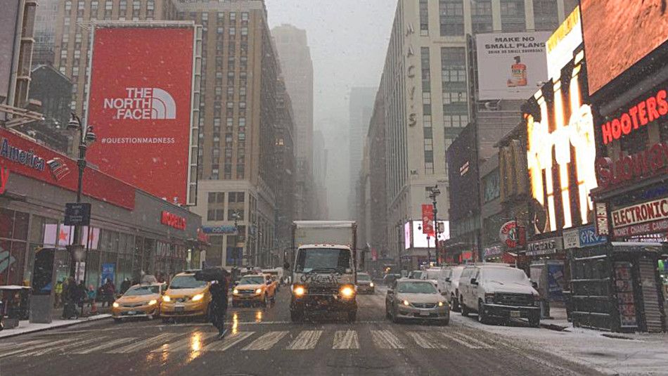 New York sous la neige