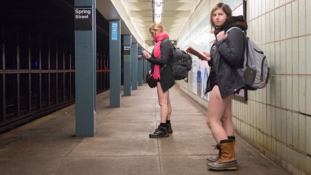 New York baisse son pantalon dans le métro