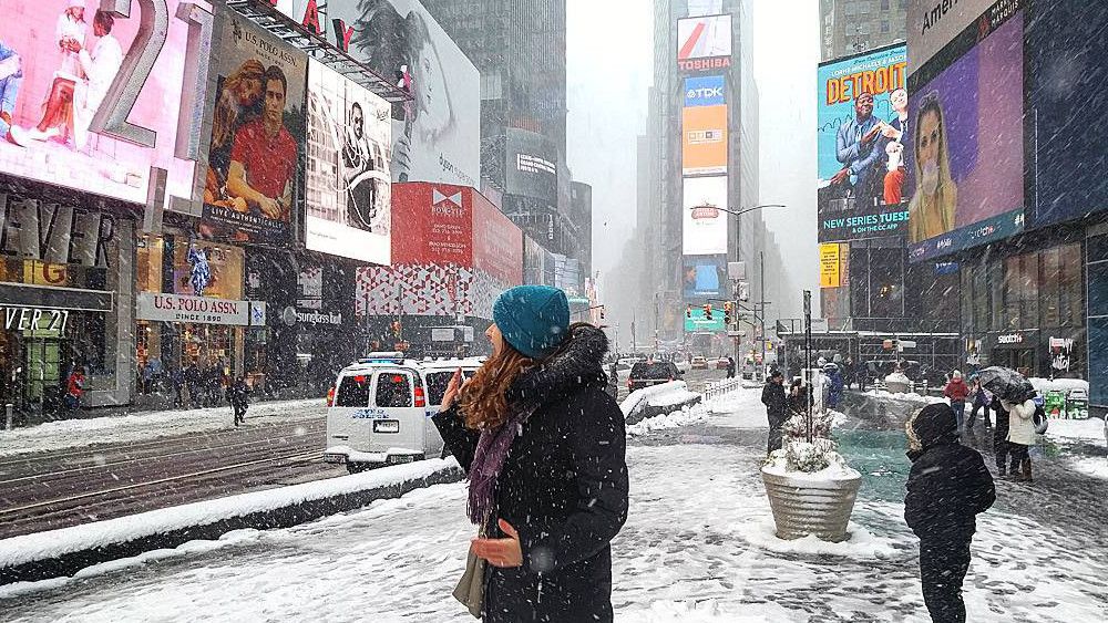 La tempête de neige à New York en photos