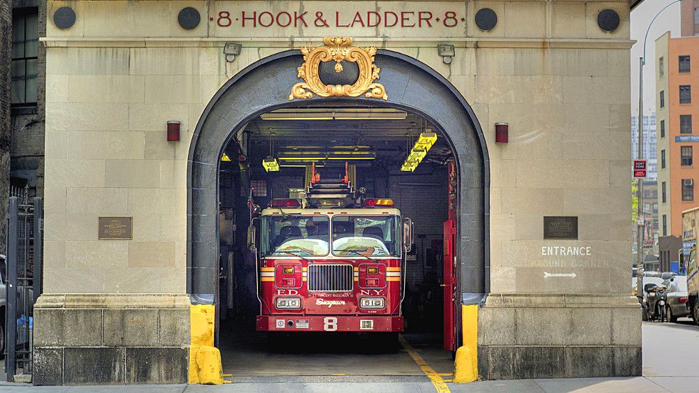 pompiers visite new york