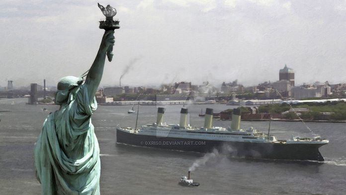titanic new york