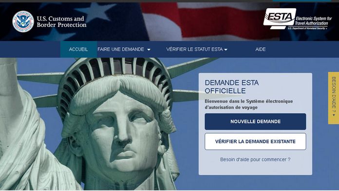 site demande ESTA france site demande ESTA france