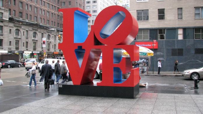 sculpture love New York sculpture love New York