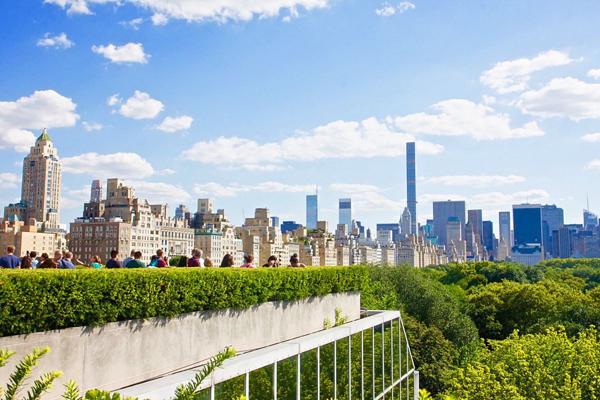 La vue depuis le toit du Metropolitan Museum de New York
