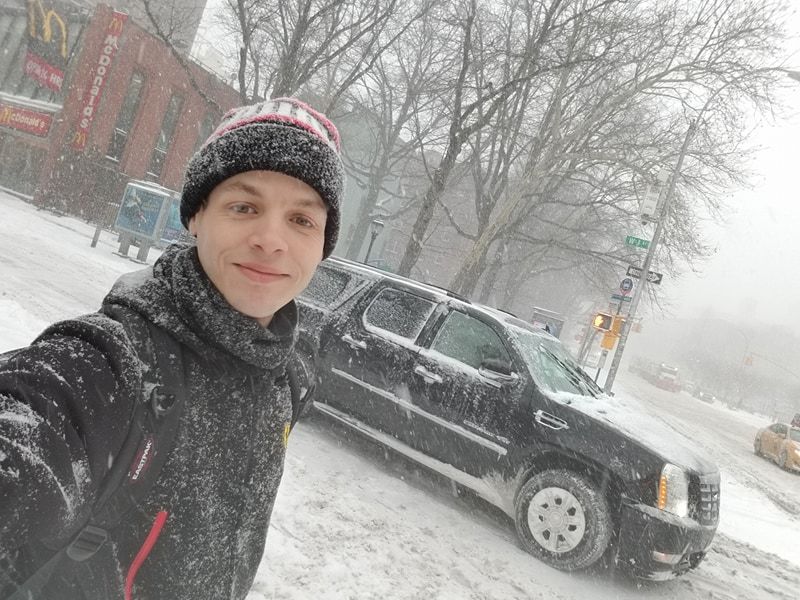 New York neige janvier
