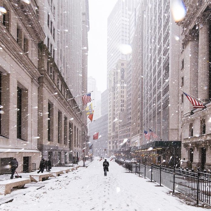 neige new york wall street neige new york wall street