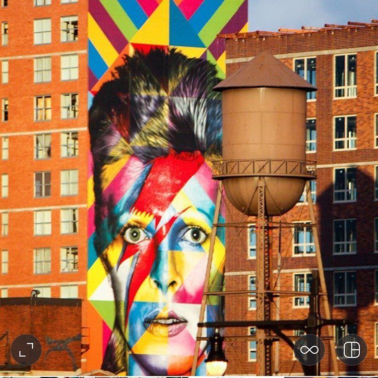 fresque david bowie