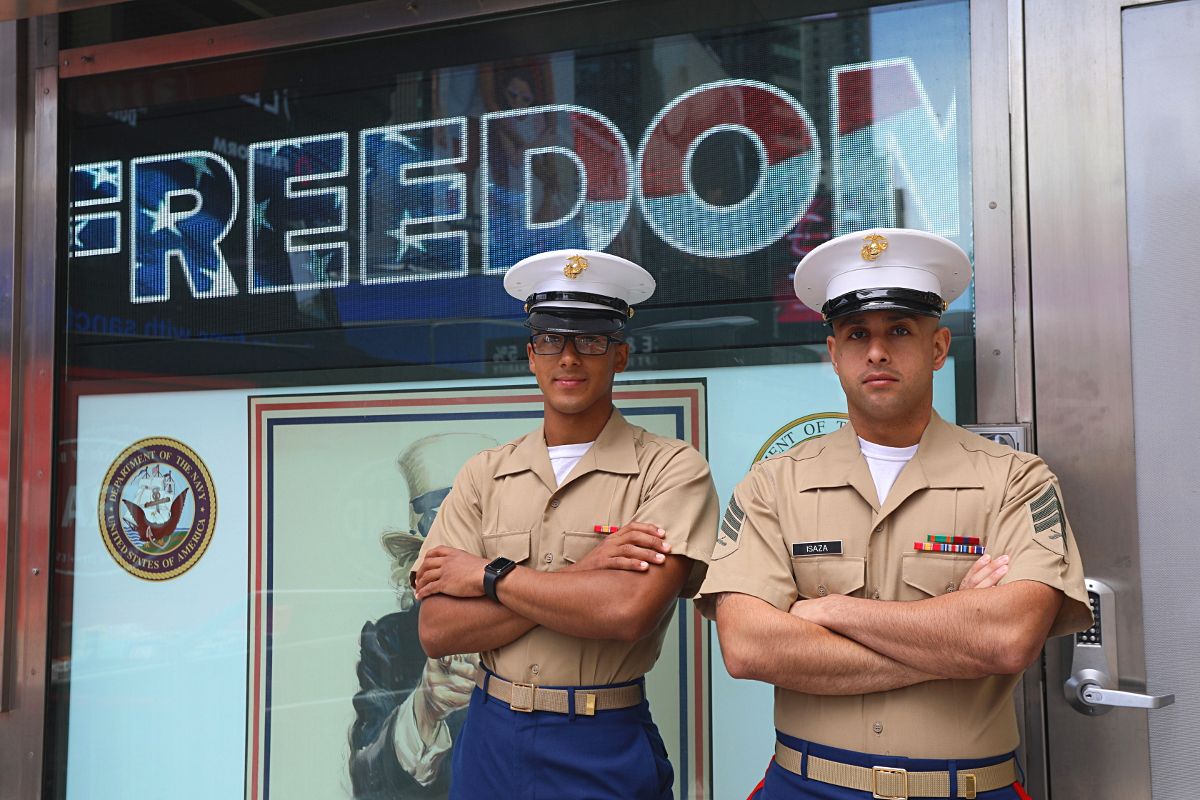 Rencontrez des soldats U.S. Marines à New York