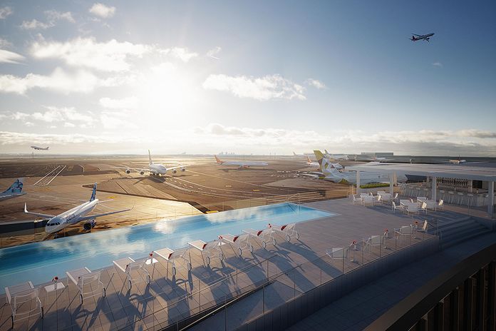 TWA hotel piscine