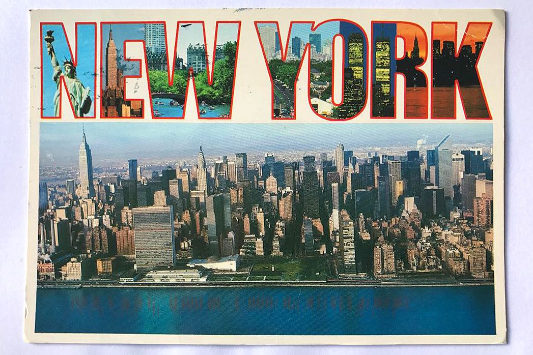 carte postale new york