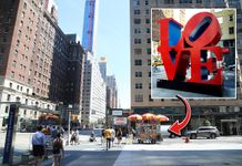 La sculpture LOVE de New York a disparu ! love new york disparition nyc