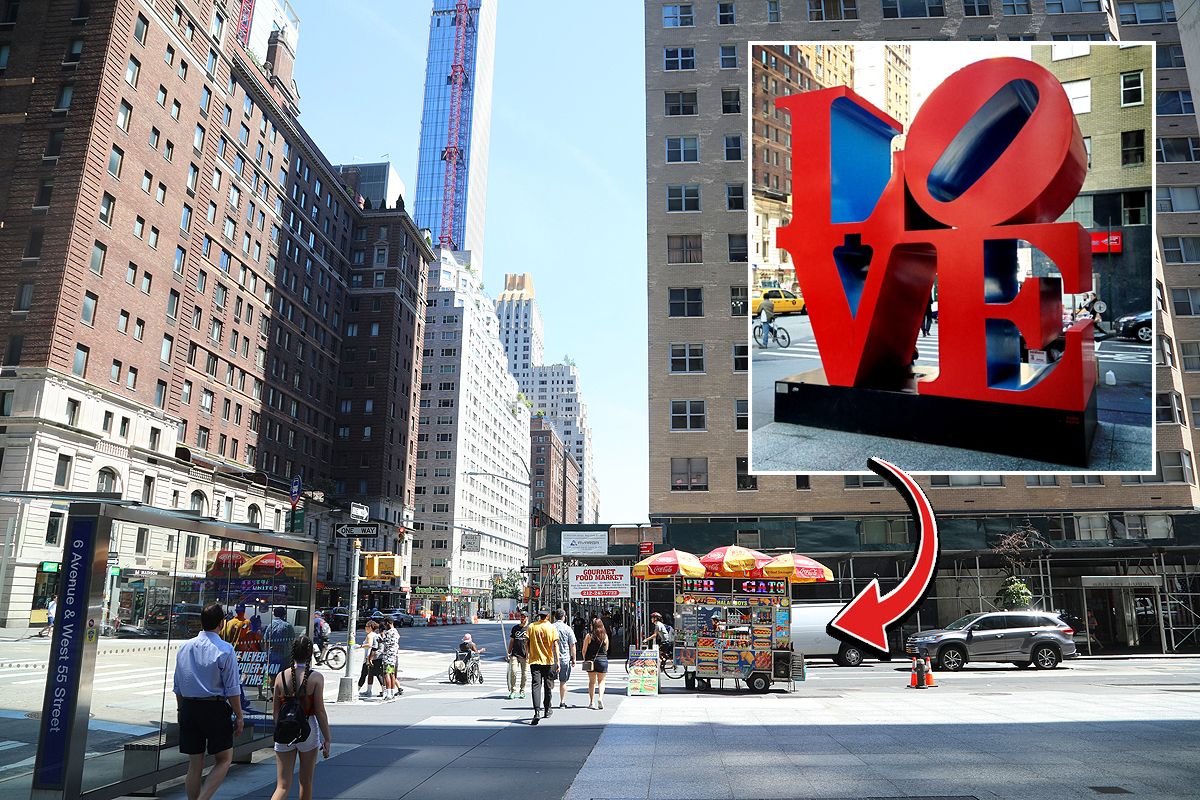 La sculpture LOVE de New York a disparu !