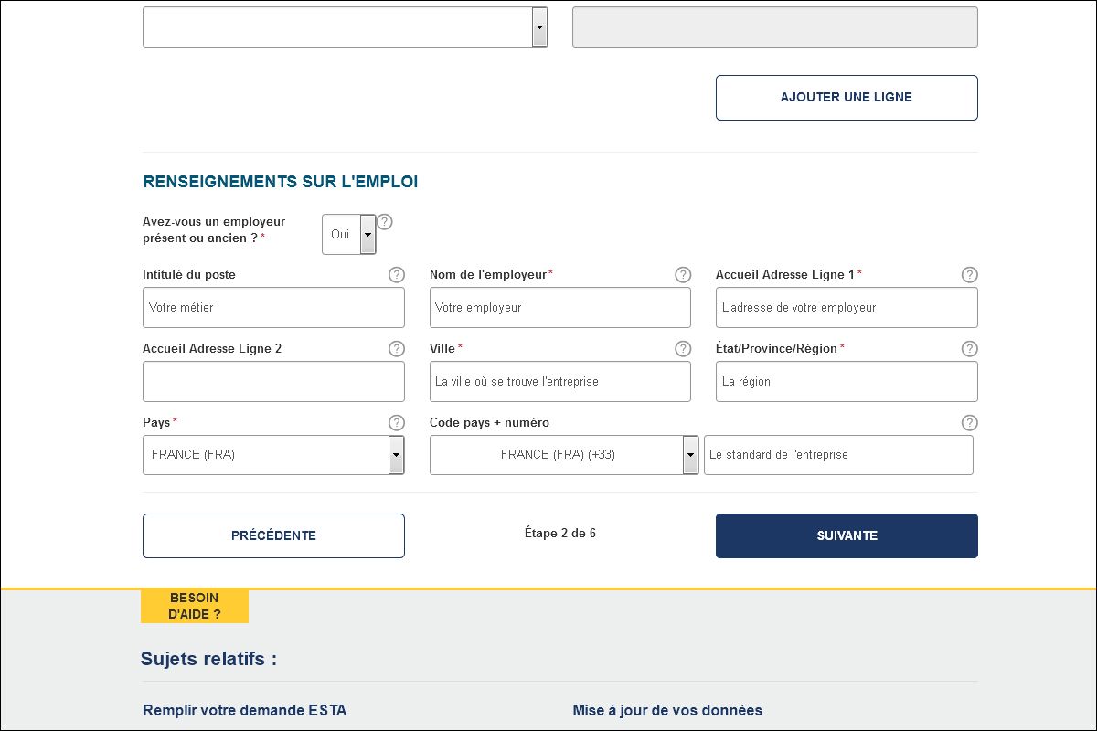 ESTA : que remplir en cas de retraite ou de chômage ?
