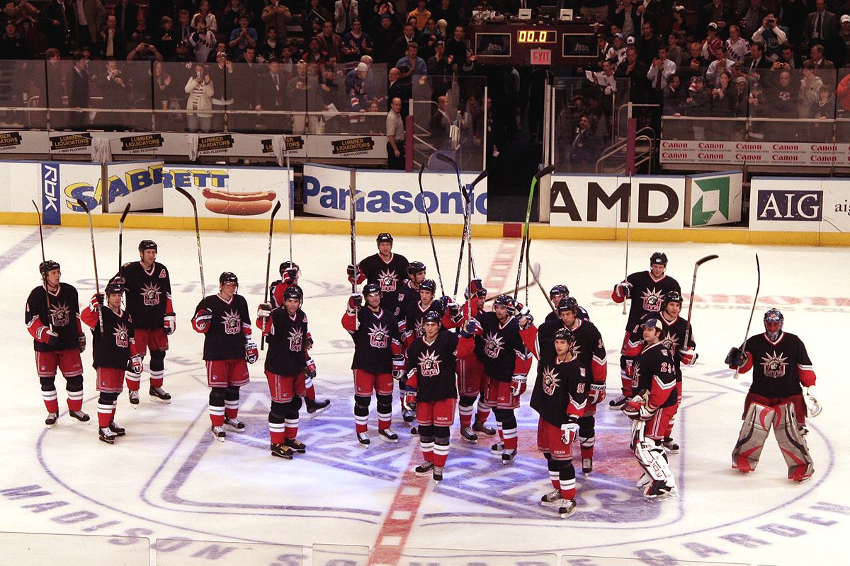 hockey sur glace new york rangers