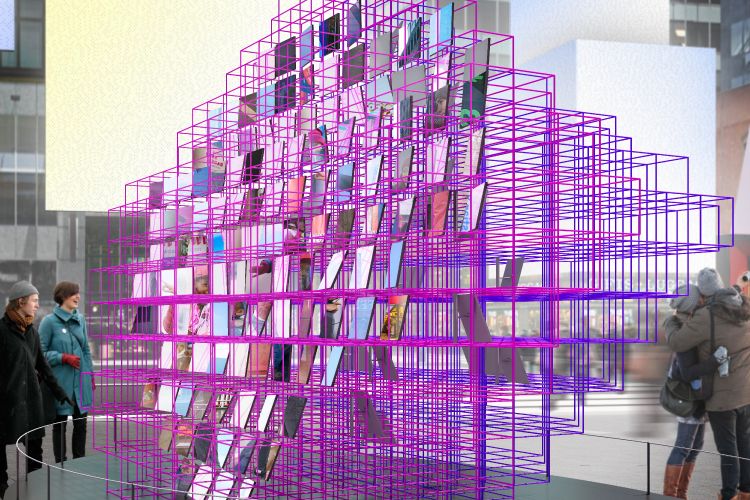 Times Square au cœur de la Saint-Valentin à New York