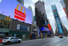 Photos exclusives de Times Square vide pendant le coronavirus Times Square Coronavirus 2020