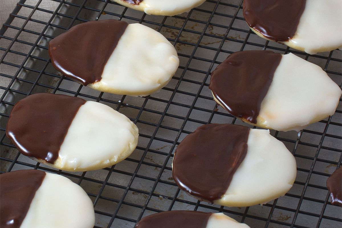 La recette des Black and White cookies, New York en bicolore