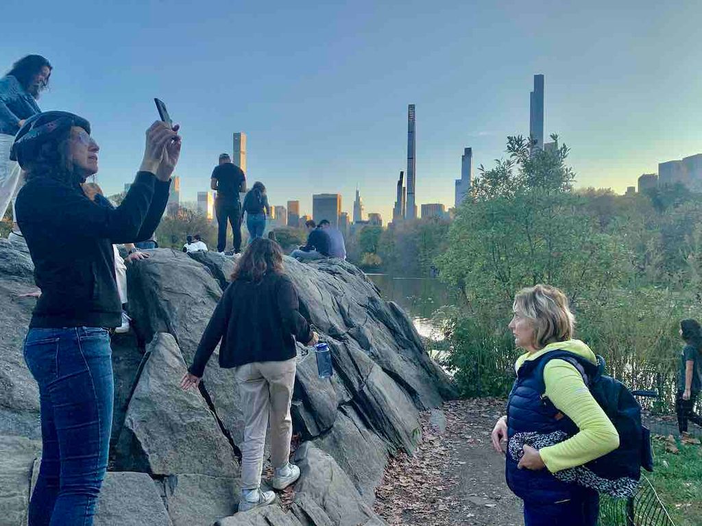 tour vélo Central Park vue sur la rue des milliardaires