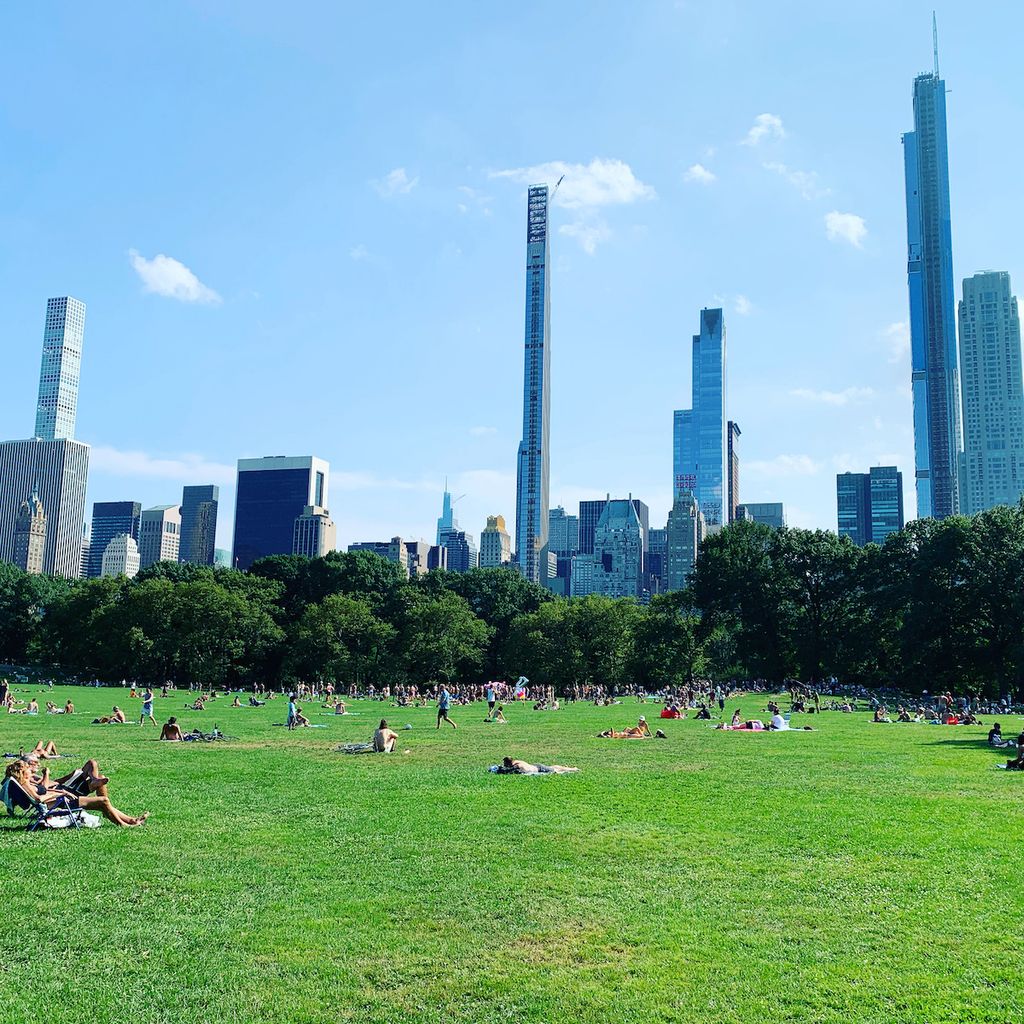 tour à vélo central park Sheep Meadow