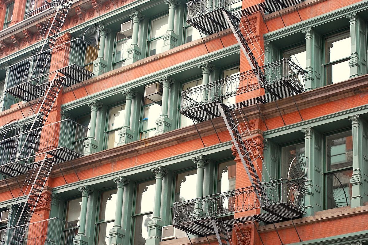 Cast iron building SoHo New York