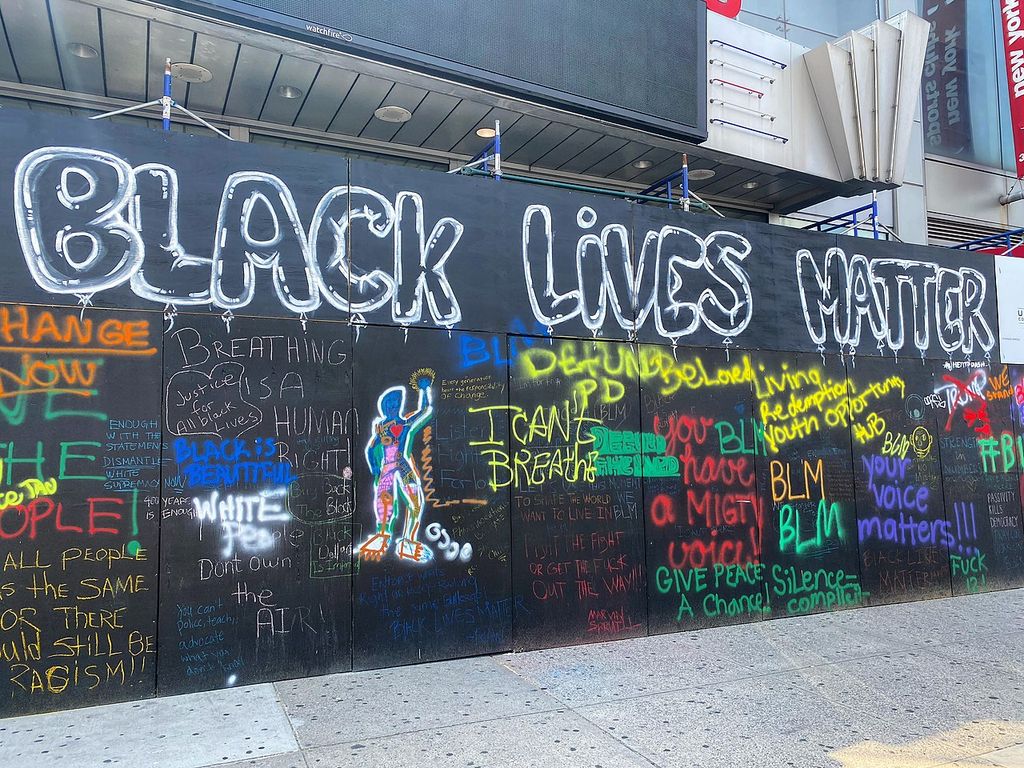Graffiti Black Lives Matter Harlem New York