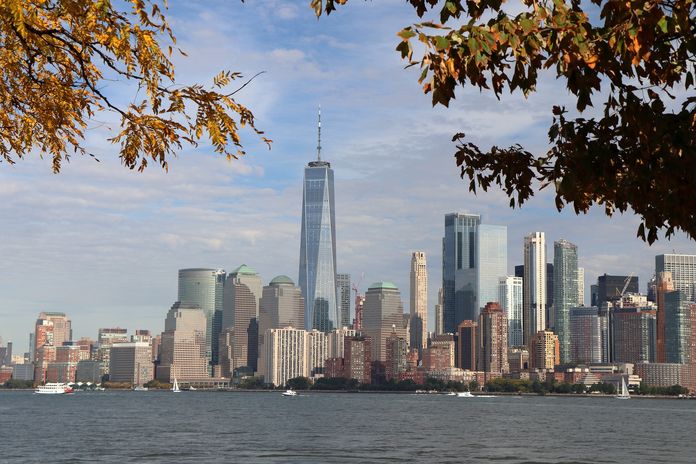 Skyline de Manhattan avec un climat ensoleillé