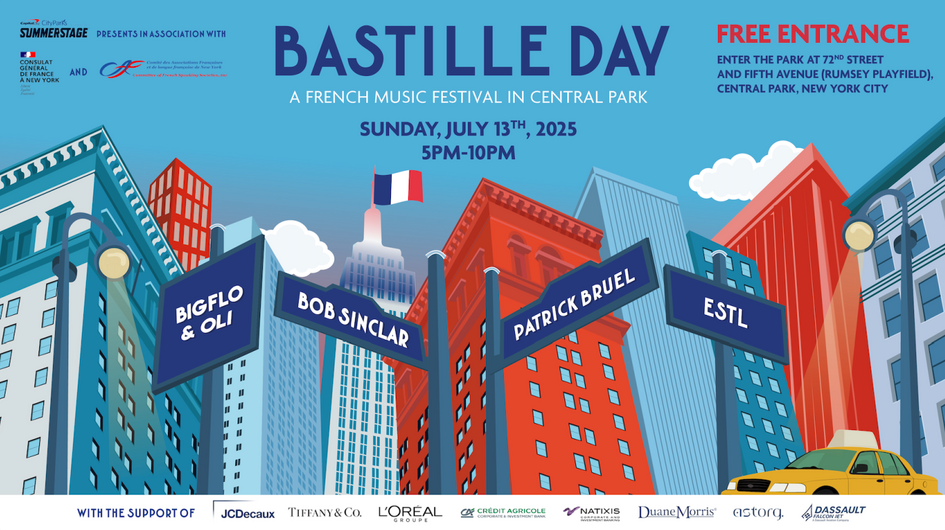 Affiche du concert pour le Bastille Day 2025