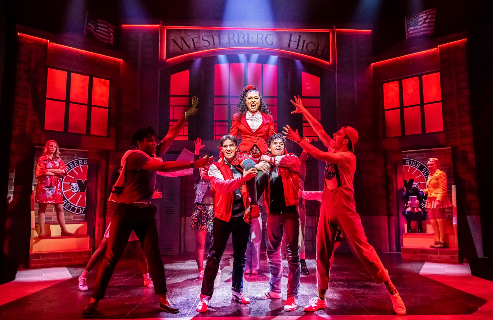 Scène de la comédie musicale Heathers sur Broadway
