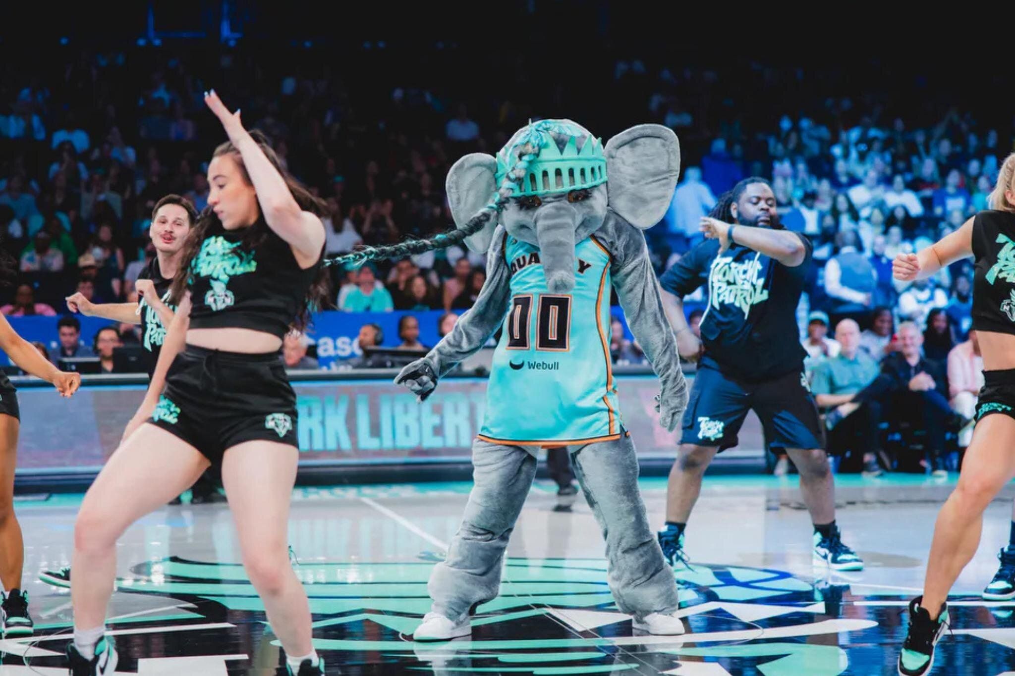 mascotte de l'équipe de basket du New York Liberty