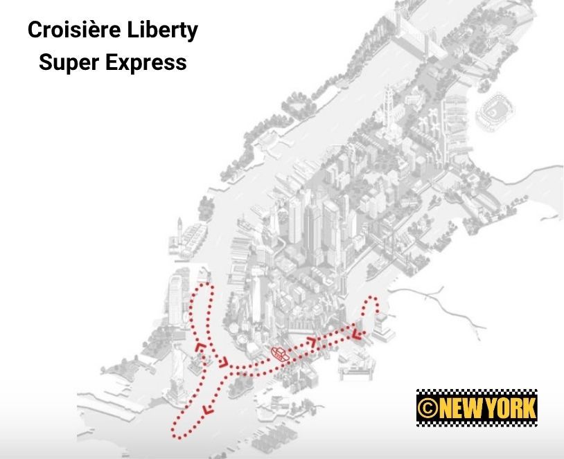 Plan de la croisière Liberty Super Express à New York
