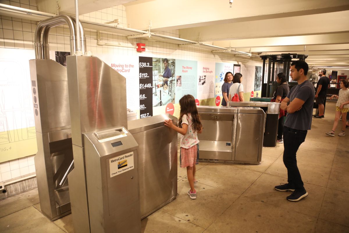 Collection de tourniquets au New York Transit Museum