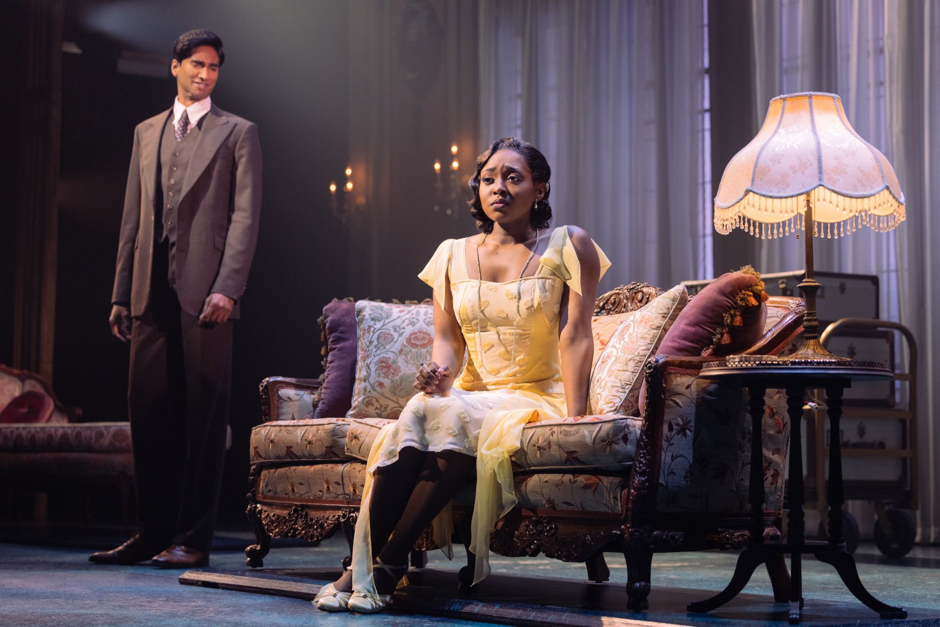 Scène de la comédie musicale The Great Gatsby à New York