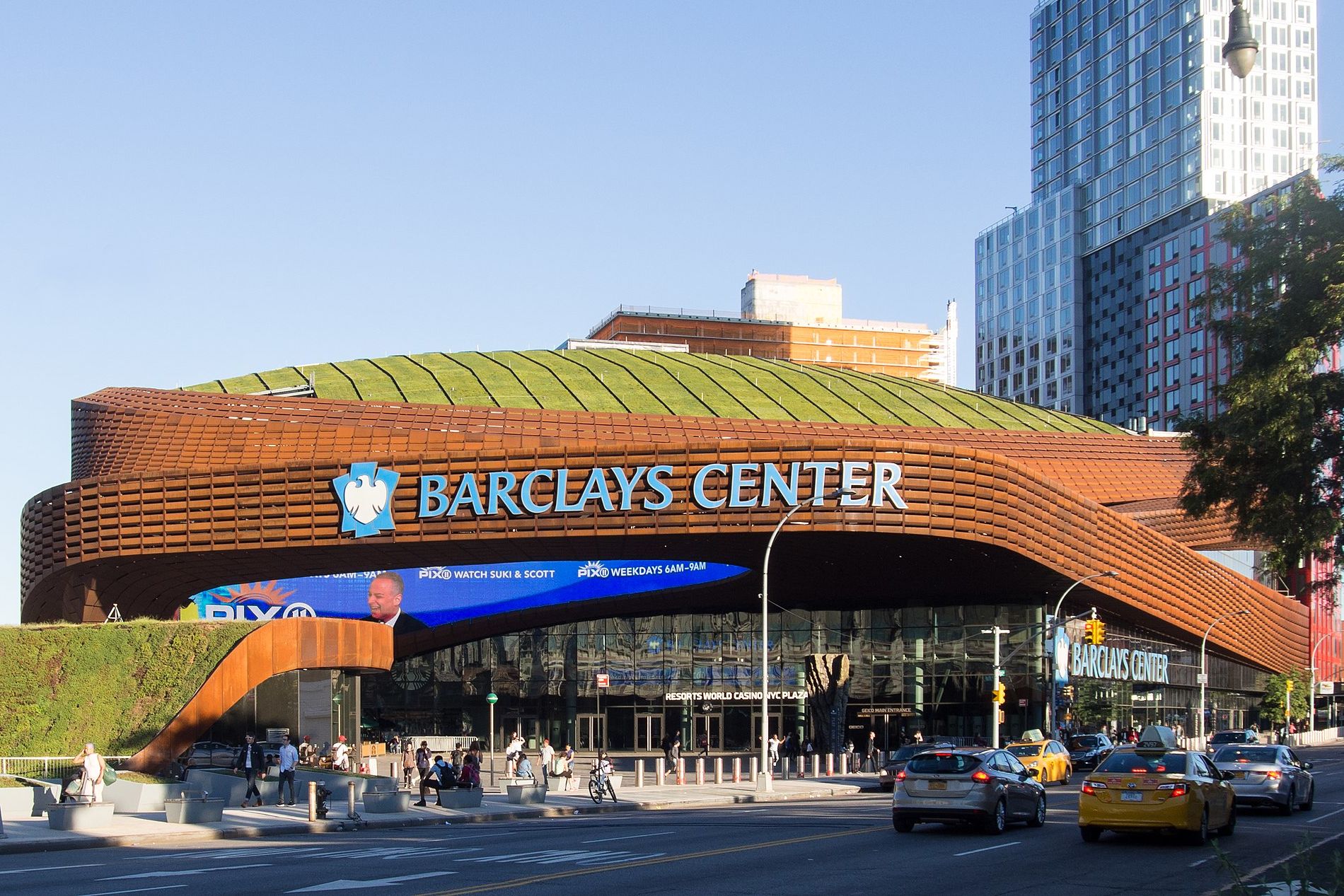 Vue d'ensemble du Barclays Center à New York