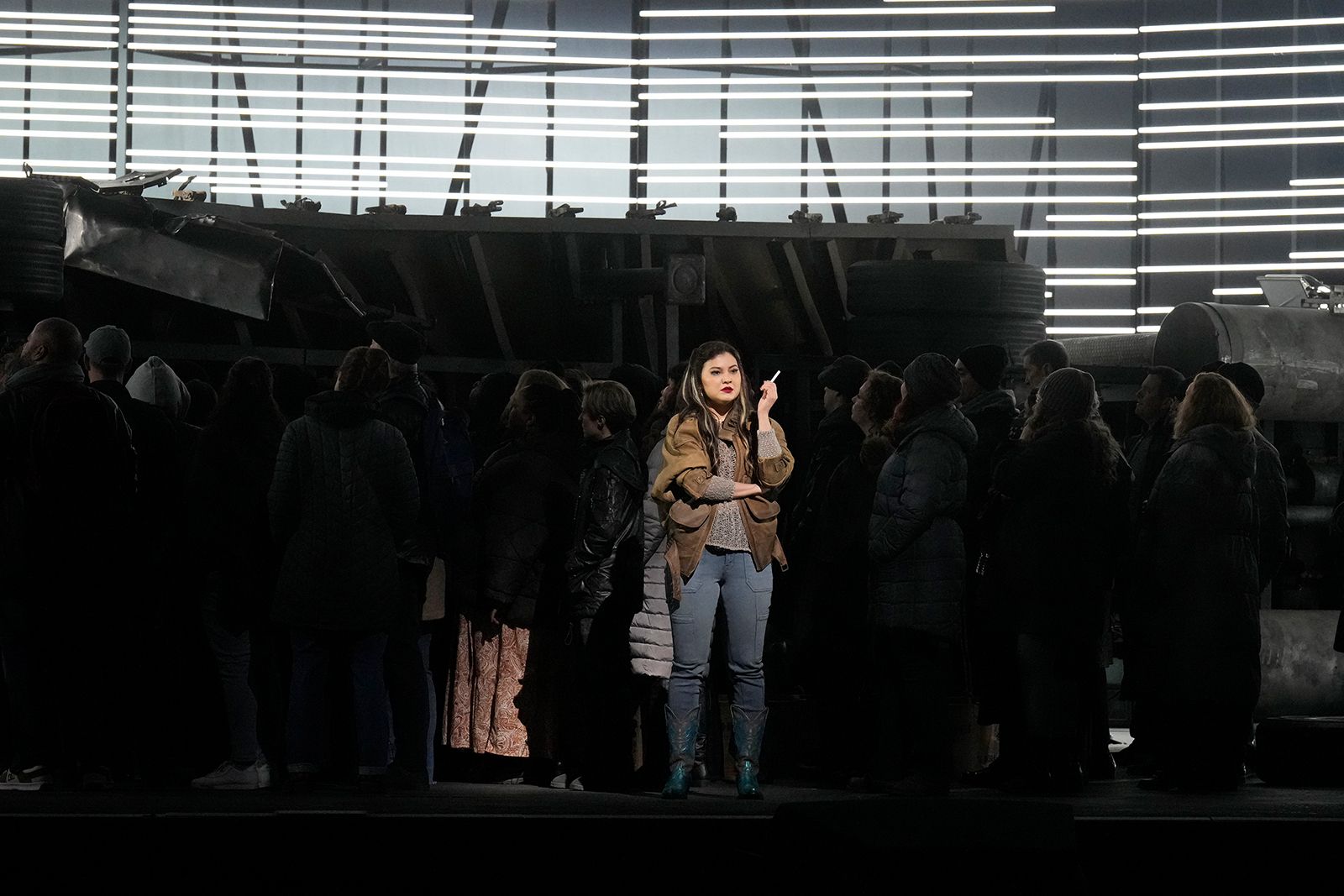 Scène de l'opéra Carmen au Metropolitan Opera de New York