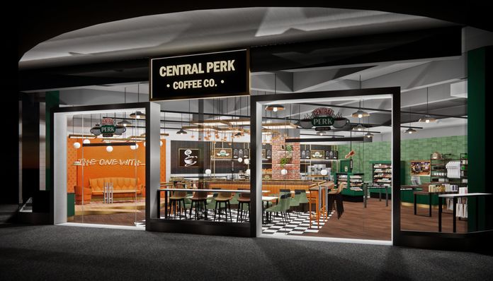 Vue d'artiste du café Central Perk à New York