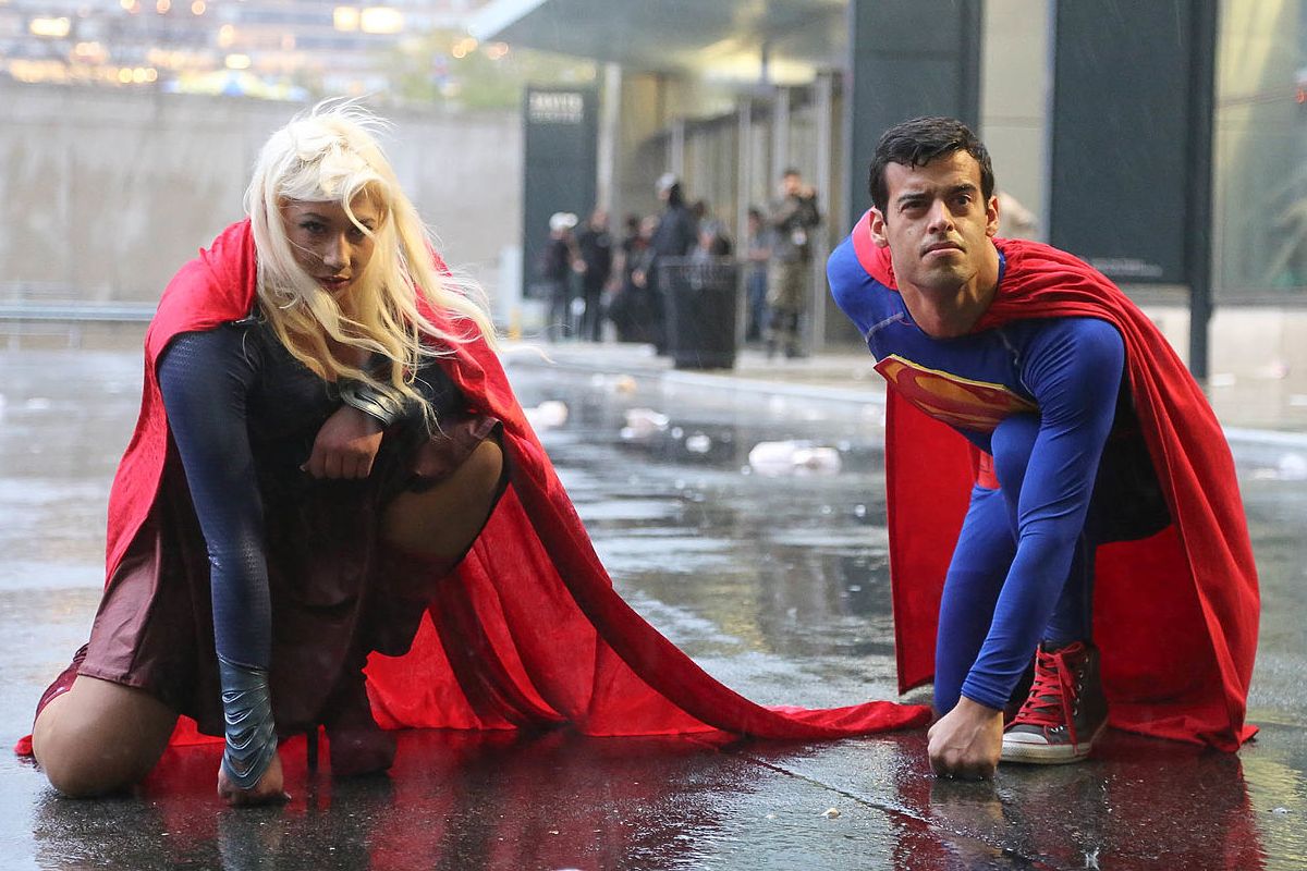 Fans de la série Superman au salon Comic Con de New York