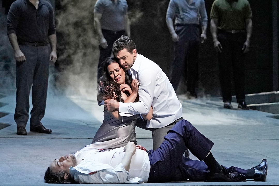 Scène de l'opéra Don Giovanni au Metropolitan Opera de New York