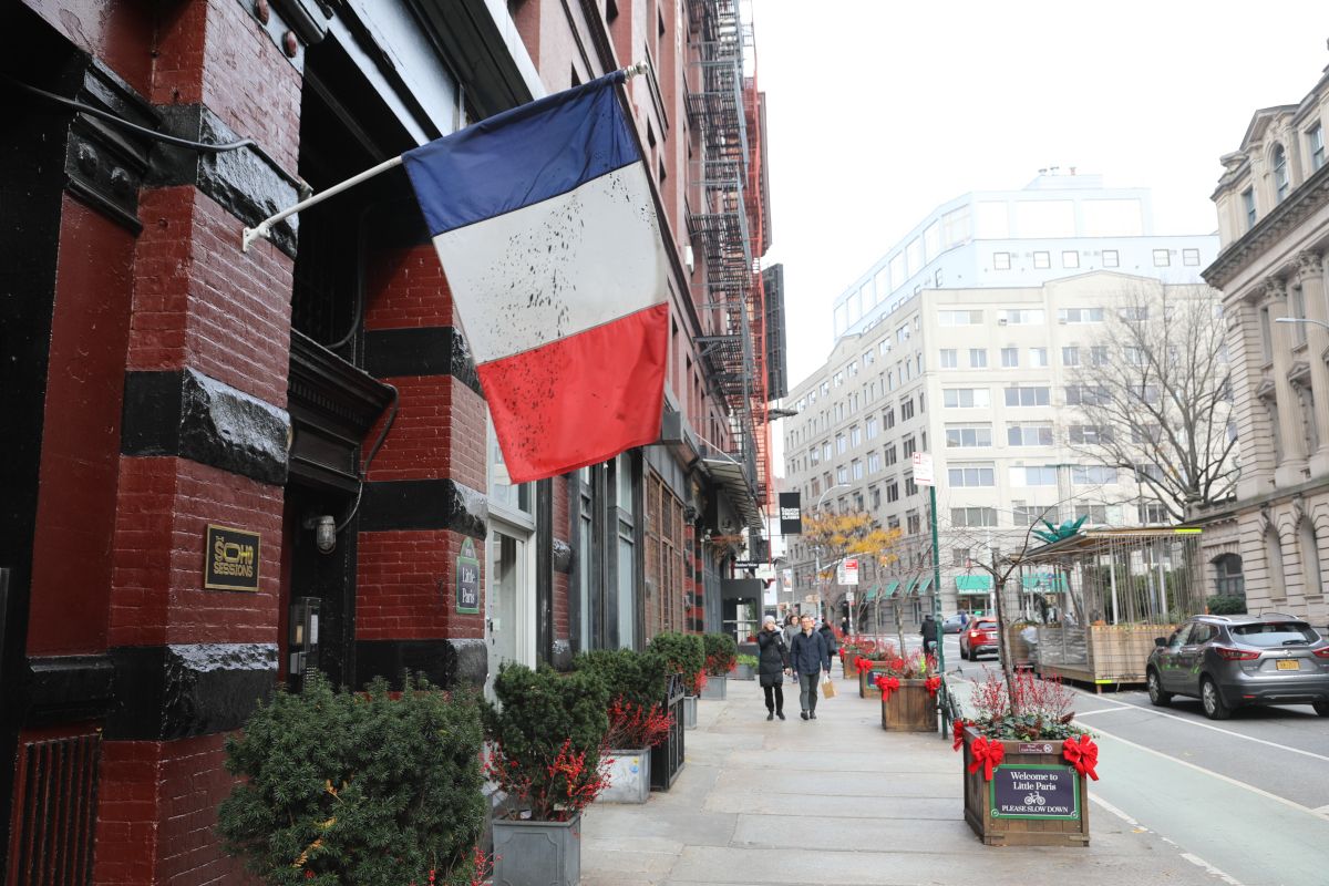 Drapeau français dans SoHo à New York